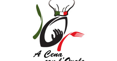 il logo dell'iniziativa "a Cena con l'Ovale"