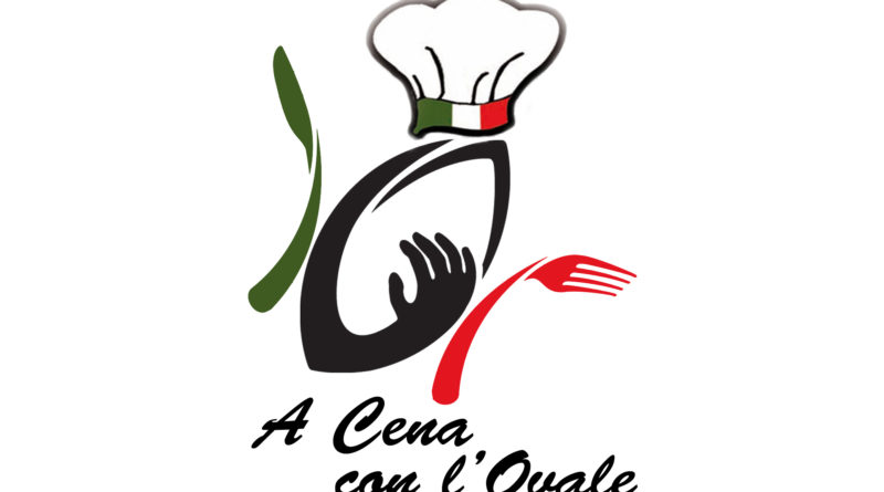 il logo dell'iniziativa "a Cena con l'Ovale"