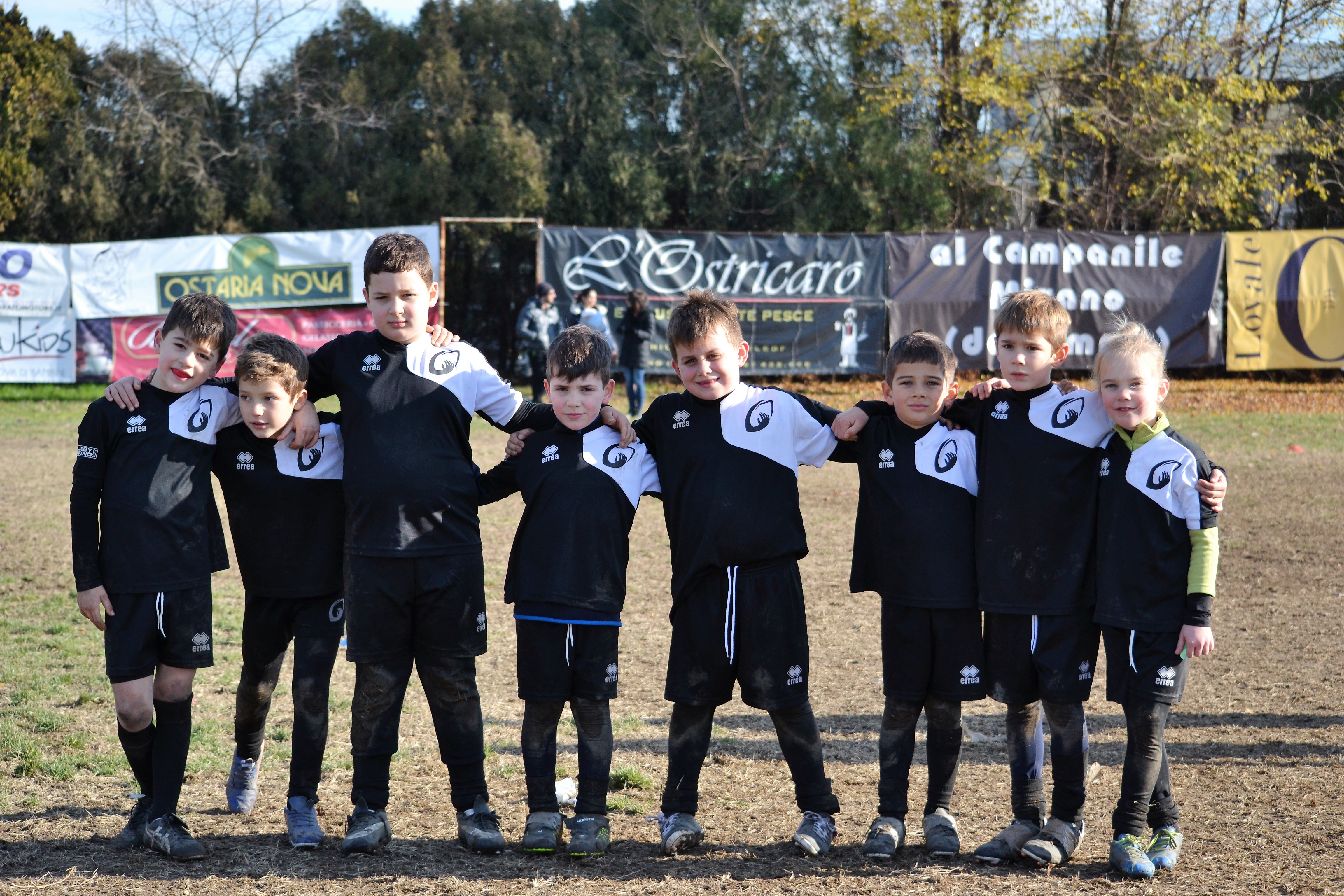 L'Under 8 del Rugby Mirano 1957. Foto: Reika Rorato