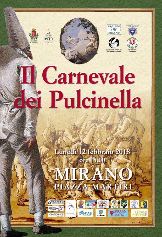 La locandina del "Carnevale dei Pulcinella 2018".