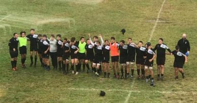 i meritati festeggiamenti dell’Under 16 di Rugby Mirano 1957 Foto: Katia Manente