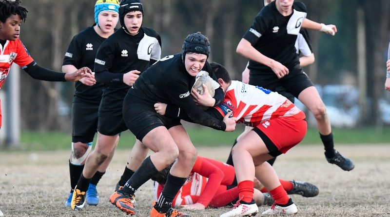 L'Under 14 in un'azione del match Mirano - Casale del 16 febbraio 2019